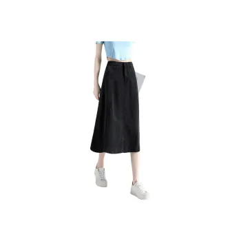Concubine Zhu Denim Long Skirt Women's Black