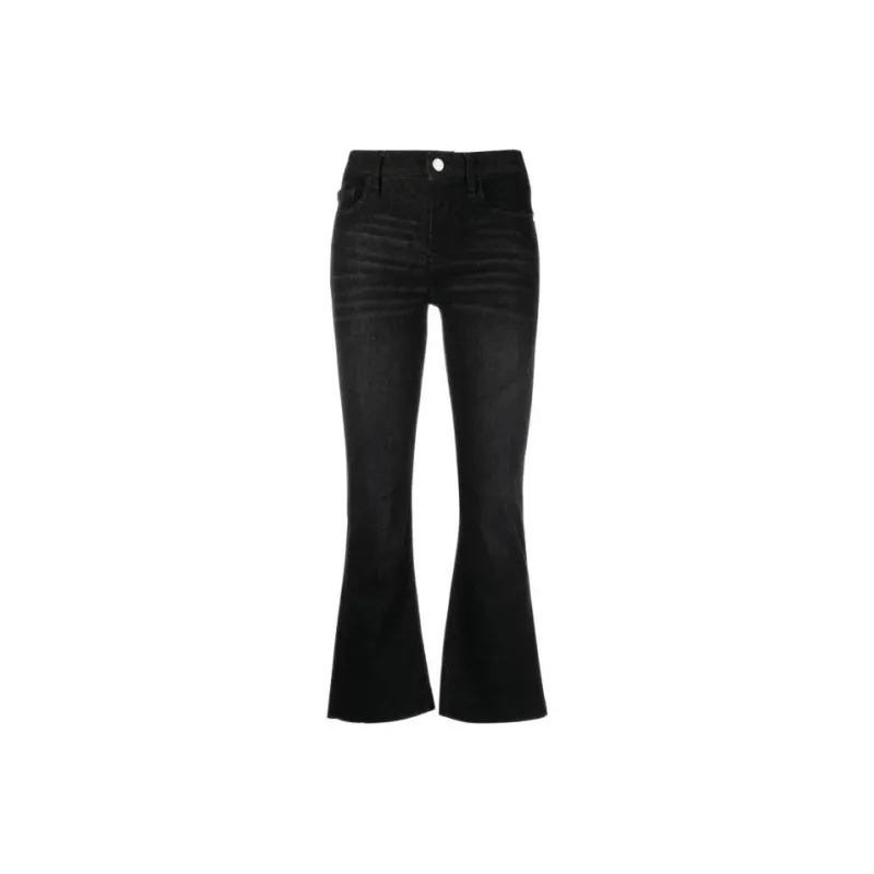 FRAME Le Crop Flared Skinny Jeans-0