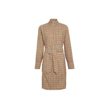 Burberry Long Sleeved Dresses Women's Classical Style Yellow