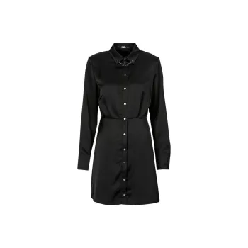KARL LAGERFELD Long Sleeved Dress Women's Black