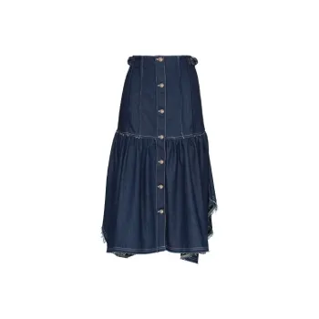 Chloé Denim Long Skirts Women's Blue