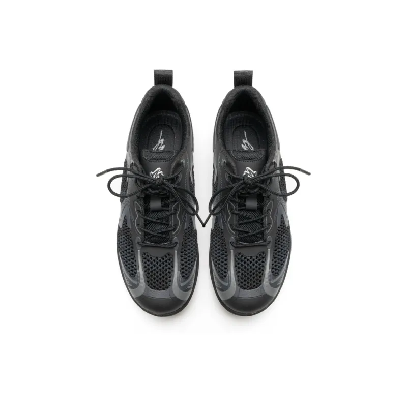 Mule Donkey Low Top Casual Shoes Unisex Navy Blue Black-4