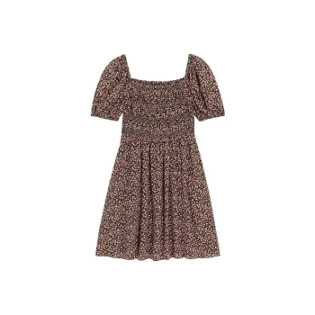 Bebe FW24 Short Sleeved Dresses Women's Black Multicolor