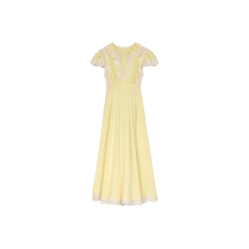 DOEN GRACE DRESS Short-Sleeved Dresses Women's Yellow-0
