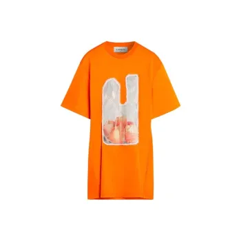 Lanvin Short-Sleeved Dresses Women's Orange