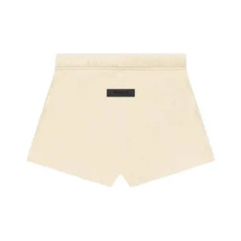 Fear Of God Essentials FW22 Women'ss Cotton Running Shorts Egg Shell Casual Shorts Women's Eggshell White