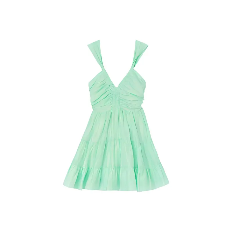 Sandro Sleeveless Dresses Women's Green-0