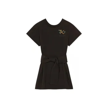 KENZO Logo Embroidered Crewneck Mini T-Shirt Dress