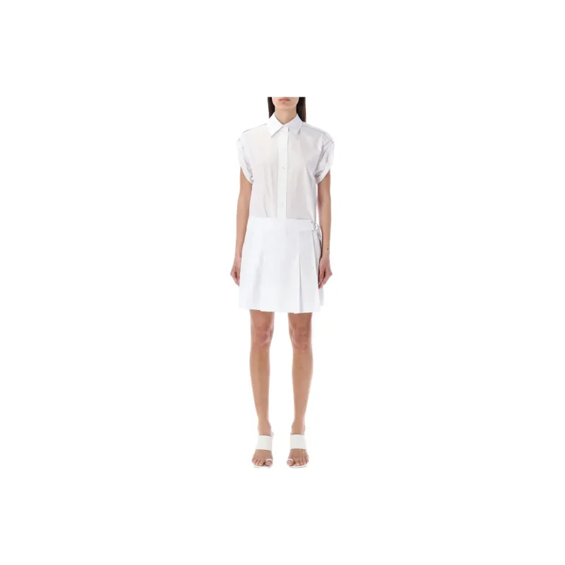 Helmut Lang Short-Sleeved Dresses Women's White-0