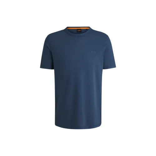 HUGO BOSS Slub texture T shirt
