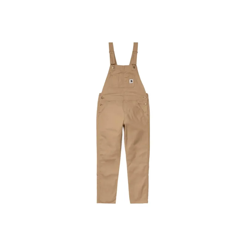 Carhartt WIP Women's Hudson Bib Overall Dusty Hamilton Brown-0