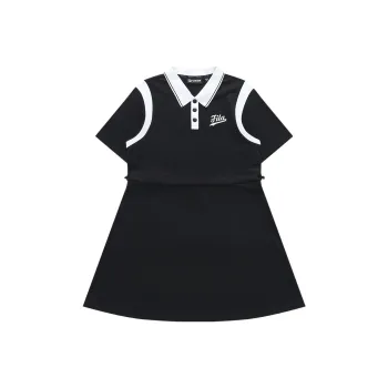 FILA FUSION Short Sleeved Dresses Women's Pitch Black