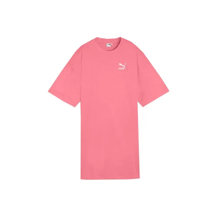 PUMA Robe T-shirt BETTER CLASSICS Femme Short-Sleeved Dresses Women's Pink-0