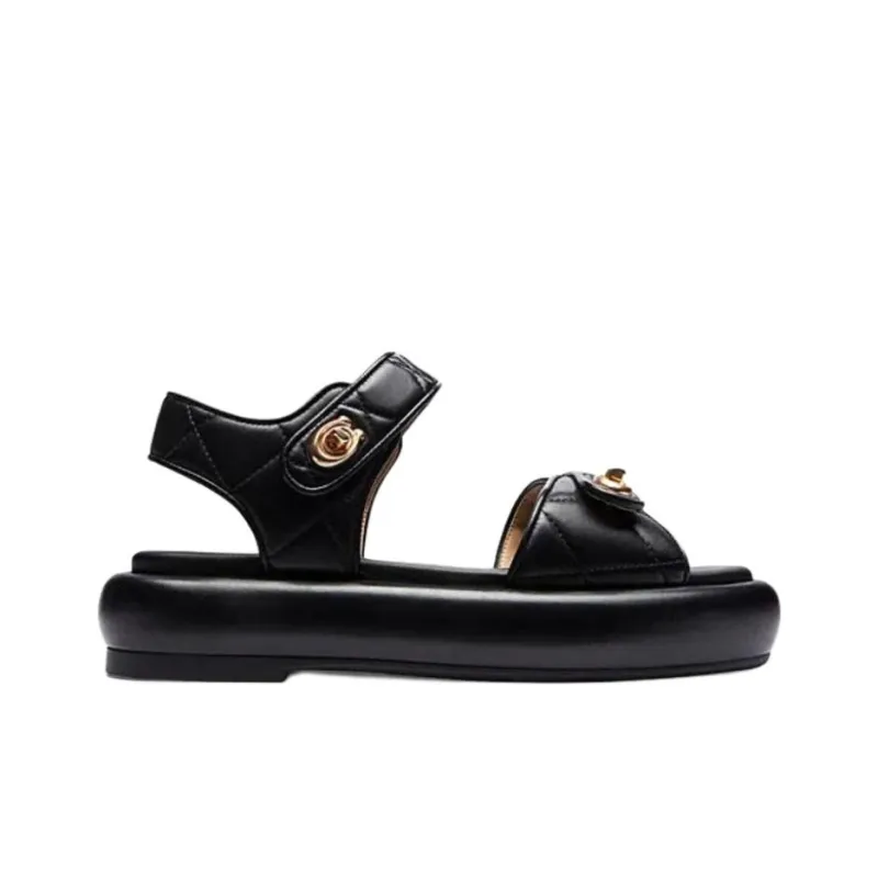 COACH Peyton Beach Sandals Women's Black-1