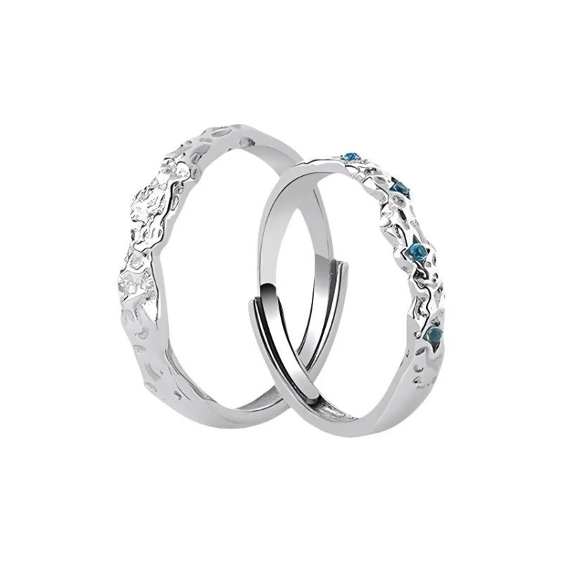 ALIEN BANG S999 Fine Silver Rings Unisex-0