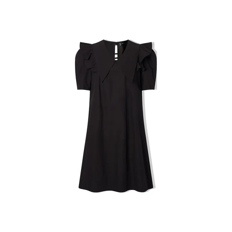 LA CRAWFISH Slip Dresses Women's Ice Cream Black-0