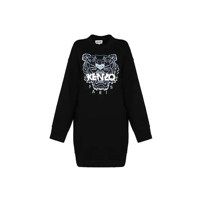 KENZO Long Sleeved Dresses Women's Black-0