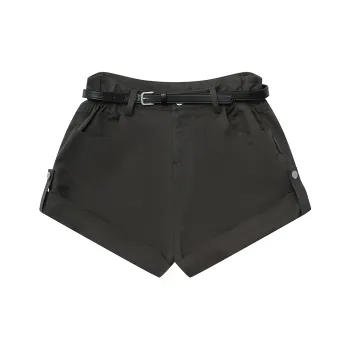 Heartboon Casual Shorts Women's Iron Gray