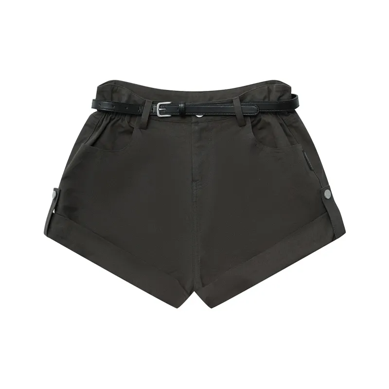Heartboon Casual Shorts Women's Iron Gray-0