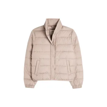 Hollister Puffer Jacket Women's Apricot