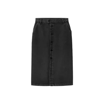 Carhartt WIP SS24 W' Colby Skirt Denim Long Skirts Women's Black