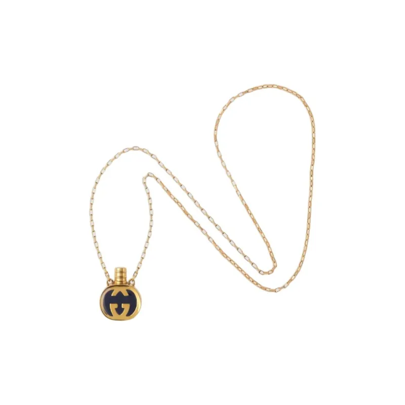 GUCCI 1990s Logo Necklace-1