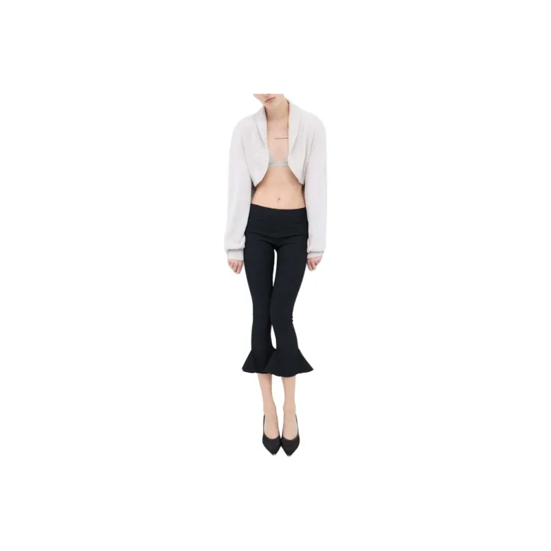 Nensi Dojaka Cropped Flared Trousers-0