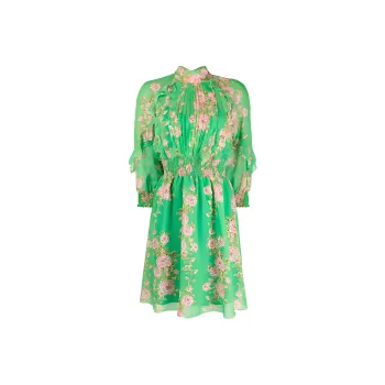 PINKO Short Sleeved Dresses Women's Green