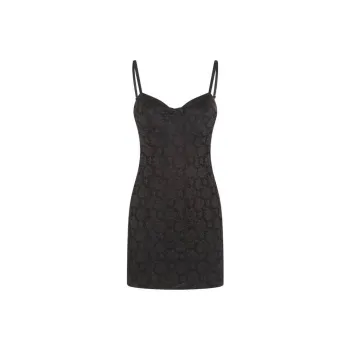 Rotate Floral Jacquard Stretch Mini Dress