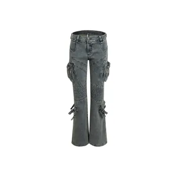 DND4DES Jeans Unisex Washed Green