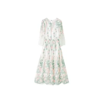 To The West Long Sleeved Dresses Women's White
