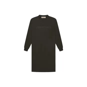 Fear Of God Essentials Women's L/S Tee Dress Off Black