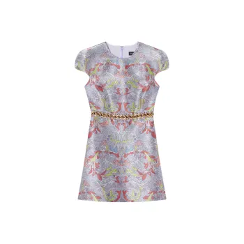 VERSACE SS22 Short Sleeved Dress Women's Light Purple