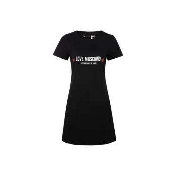 LOVE MOSCHINO Short Sleeved Dresses Women's Black