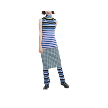 Marni X UNIQLO Sleeveless Dresses Women's Royal Blue