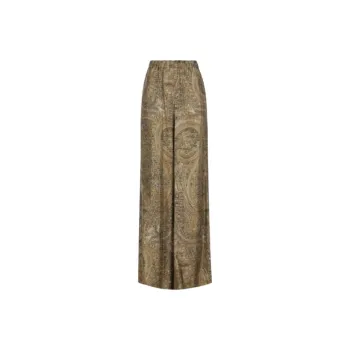 MaxMara Patterned Wide Leg Trousers