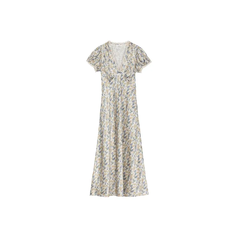 DOEN CERELIA DRESS Short-Sleeved Dresses Women's Blue-0