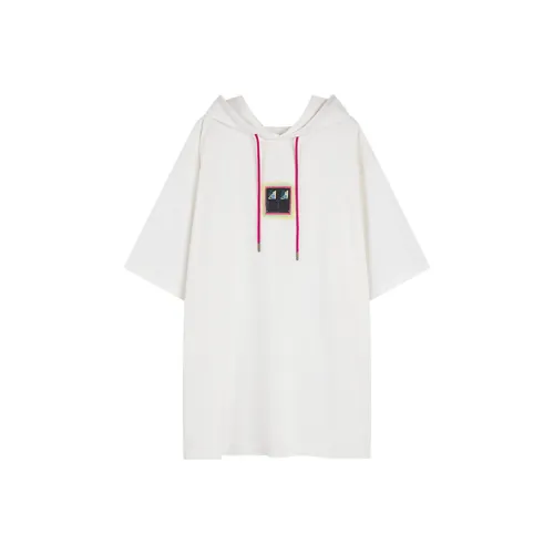 UOOYAA BABY MOSAIC Series Short-Sleeved Dresses Women's White