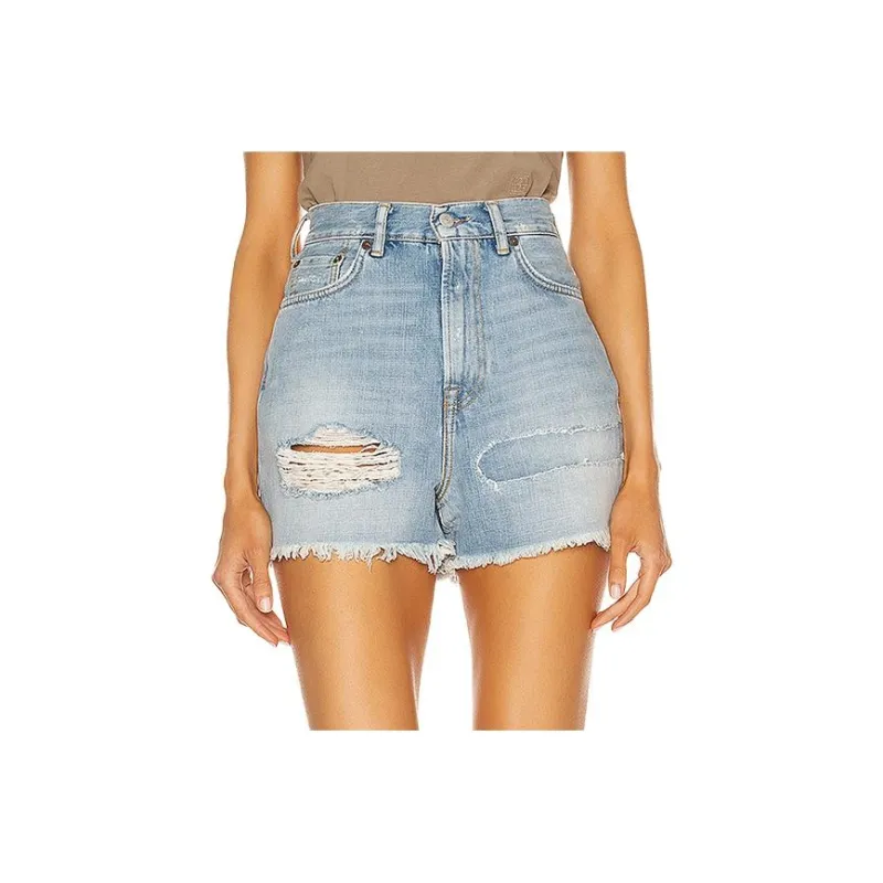 Acne Studios Casual Shorts Women's Light Blue-0
