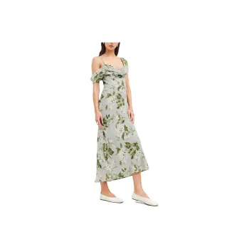 Reformation Slip Dresses Women's Tea Garden Brown