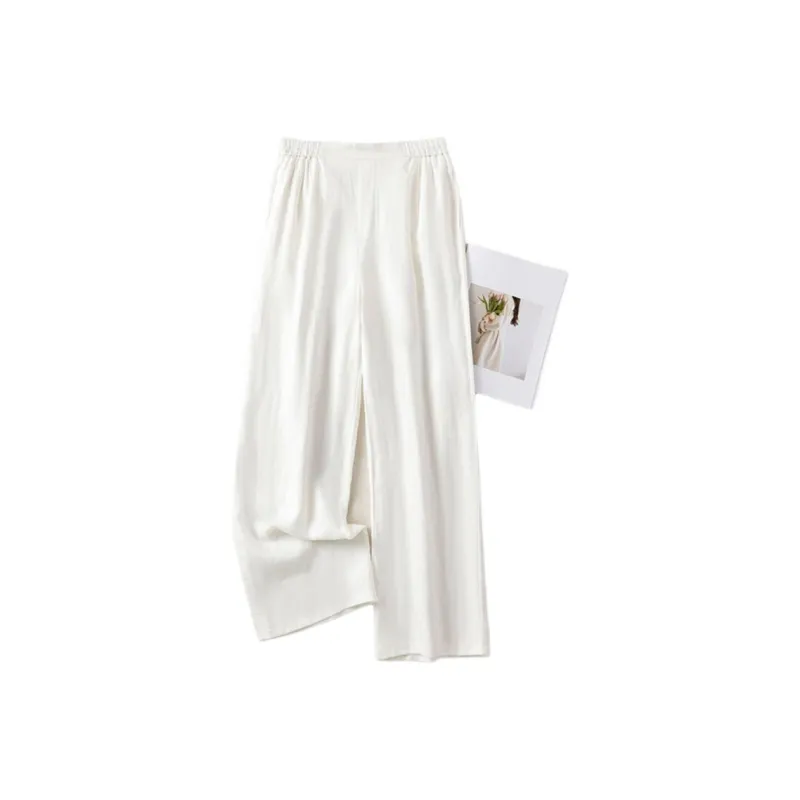 CHABER In 2025 Casual Pants Comfortable Women's White-0
