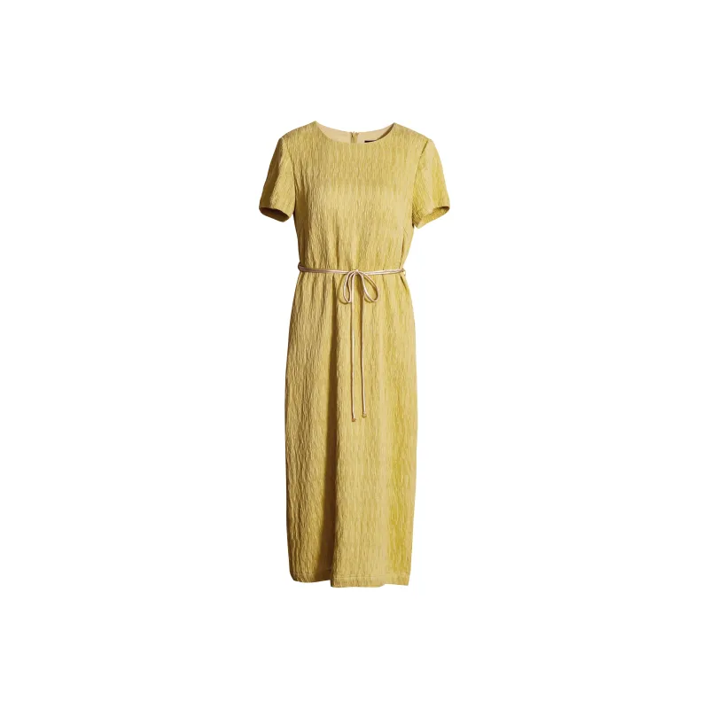 ROEYSHOUSE Short Sleeved Dresses Women's Yellow-0