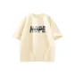 [100% cotton]Light Rice (T Superimposed Letters)
