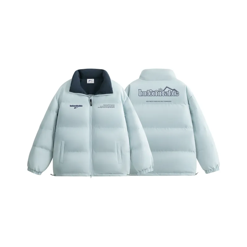 Warrior Ride The Wind Collection Open Ended Smile Collection Puffer Jacket Unisex-13