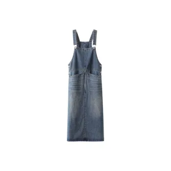 YUMOMO STAR Sleeveless Dresses Women's Denim Blue