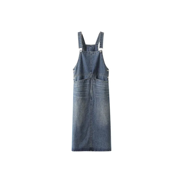 YUMOMO STAR Slip Dresses Women's Denim Blue-0