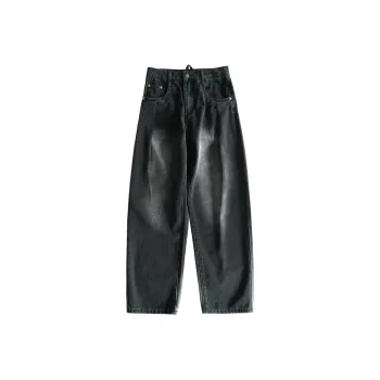 BLUELANDINC Wide Leg Moderate Jeans Women's Black