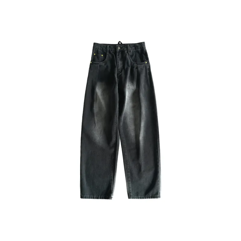 BLUELANDINC Wide Leg Moderate Jeans Women's Black-0