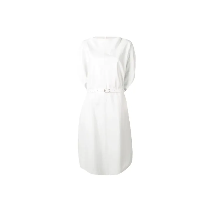 MM6 Maison Margiela Short-Sleeved Dresses Women's White-0