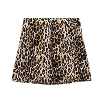 ZARA Casual Shorts Women's Leopard Print